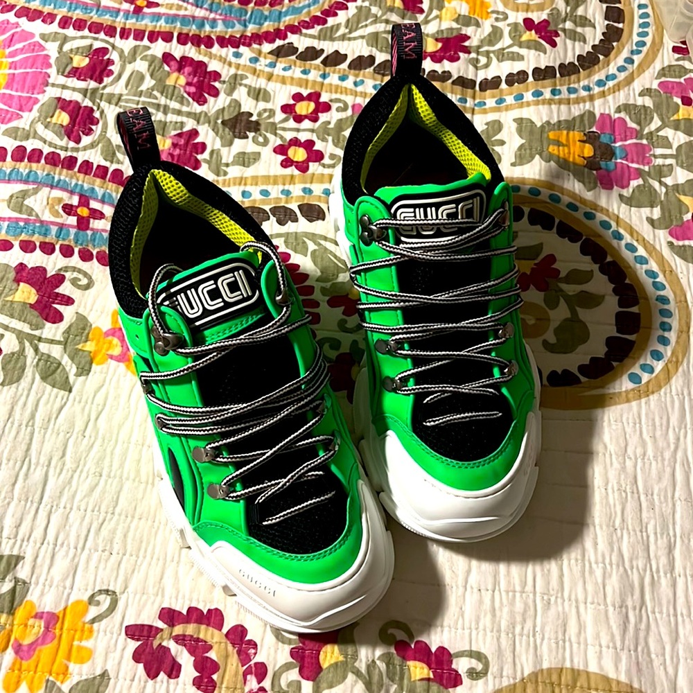 Brand New GUCCI NEON green, reflective